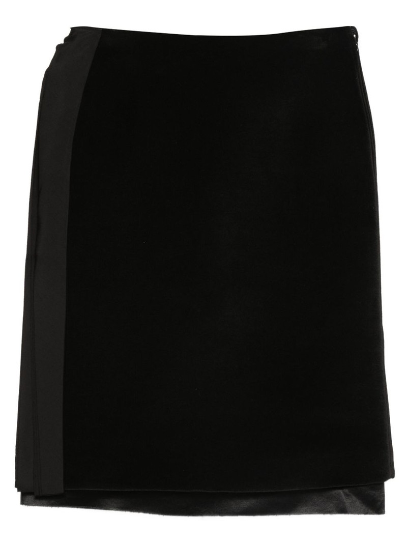 layered straight skirt 1