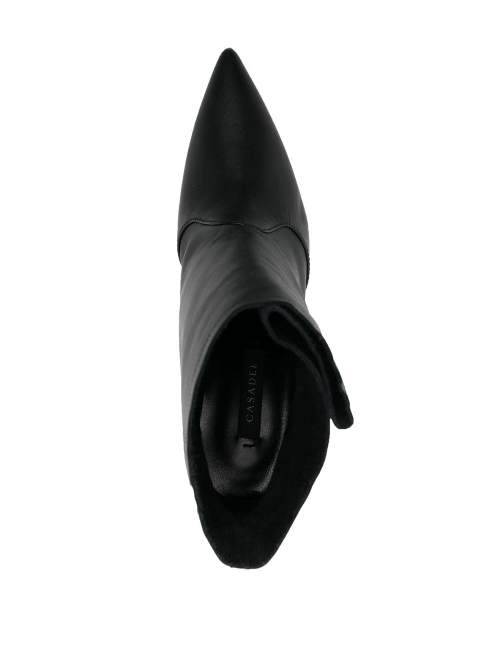 80mm buckled leather boots - 4