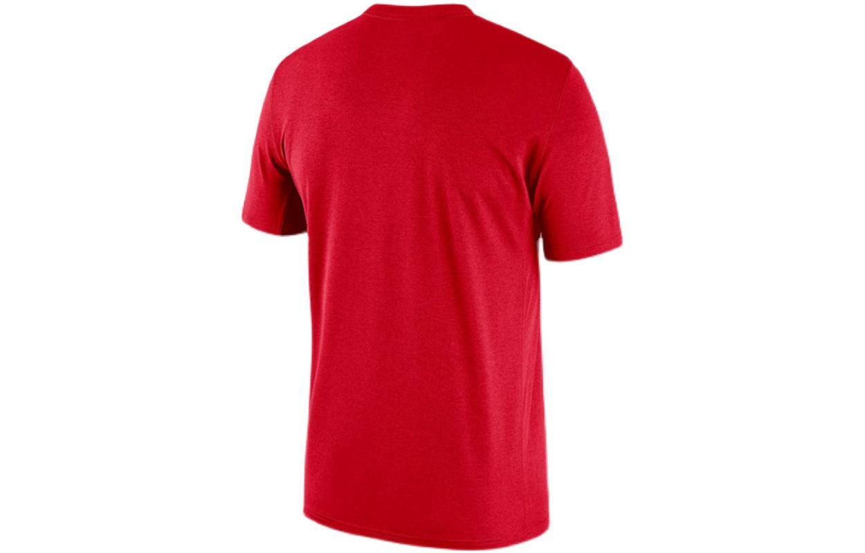 Men's Jordan Chicago Bulls Logo Alphabet Printing Pattern Sports Short Sleeve Red T-Shirt DA6507-657 - 2