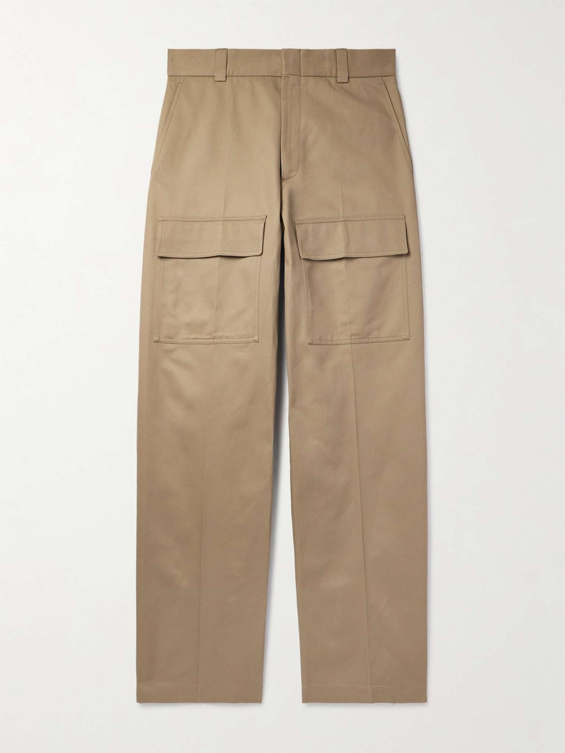 Straight-Leg Cotton-Twill Trousers - 1