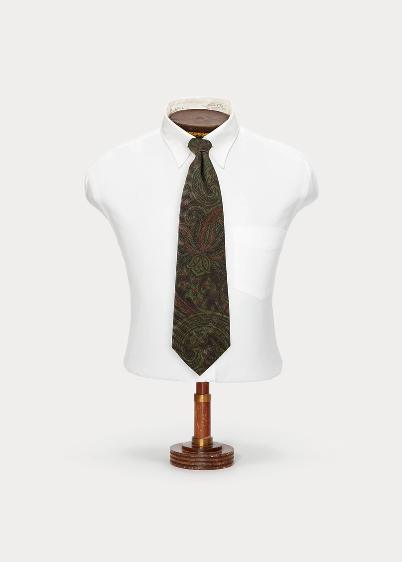 Handmade Paisley Corduroy Tie 1