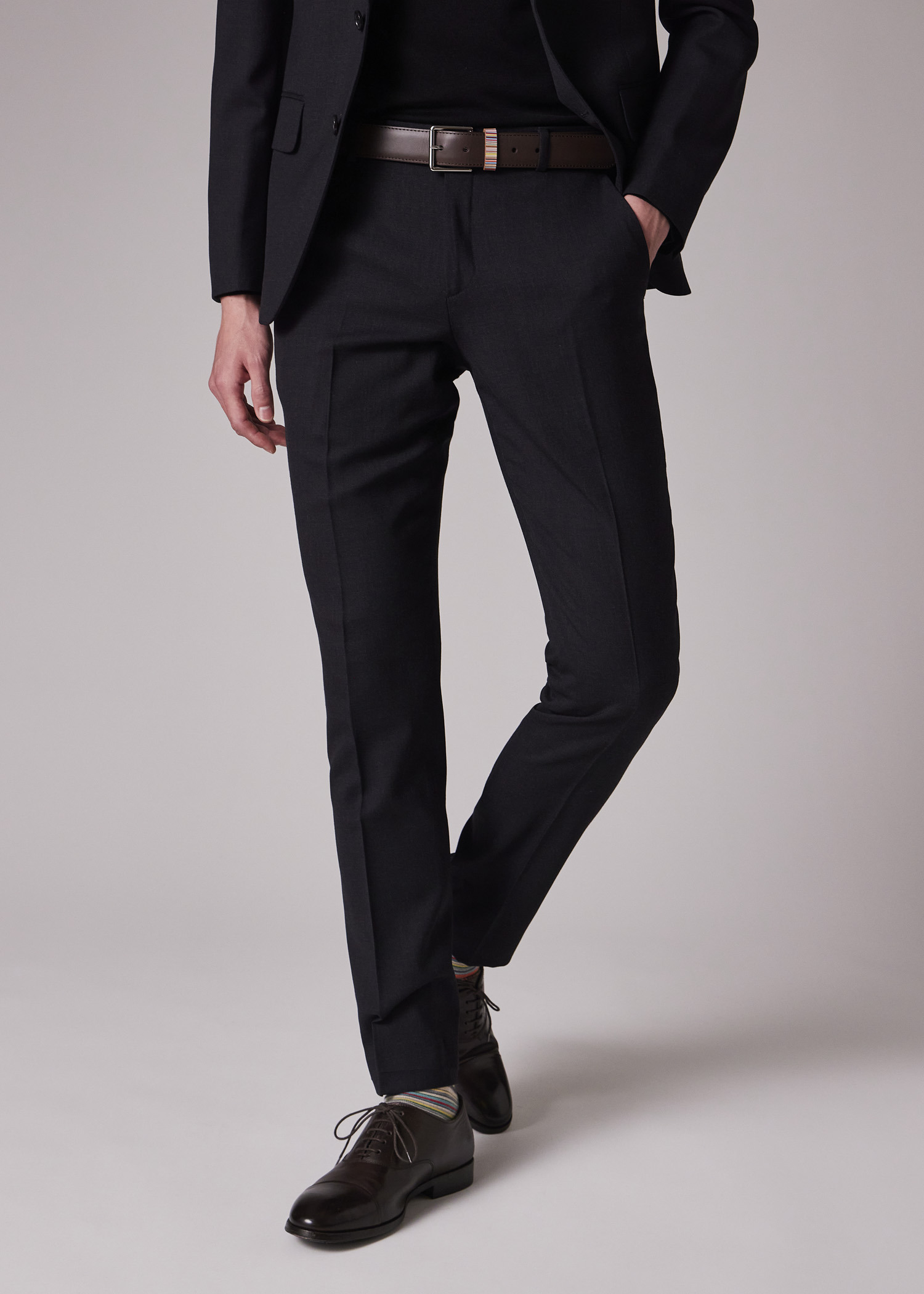 Leather Belt With 'Signature Stripe' Keeper - 7