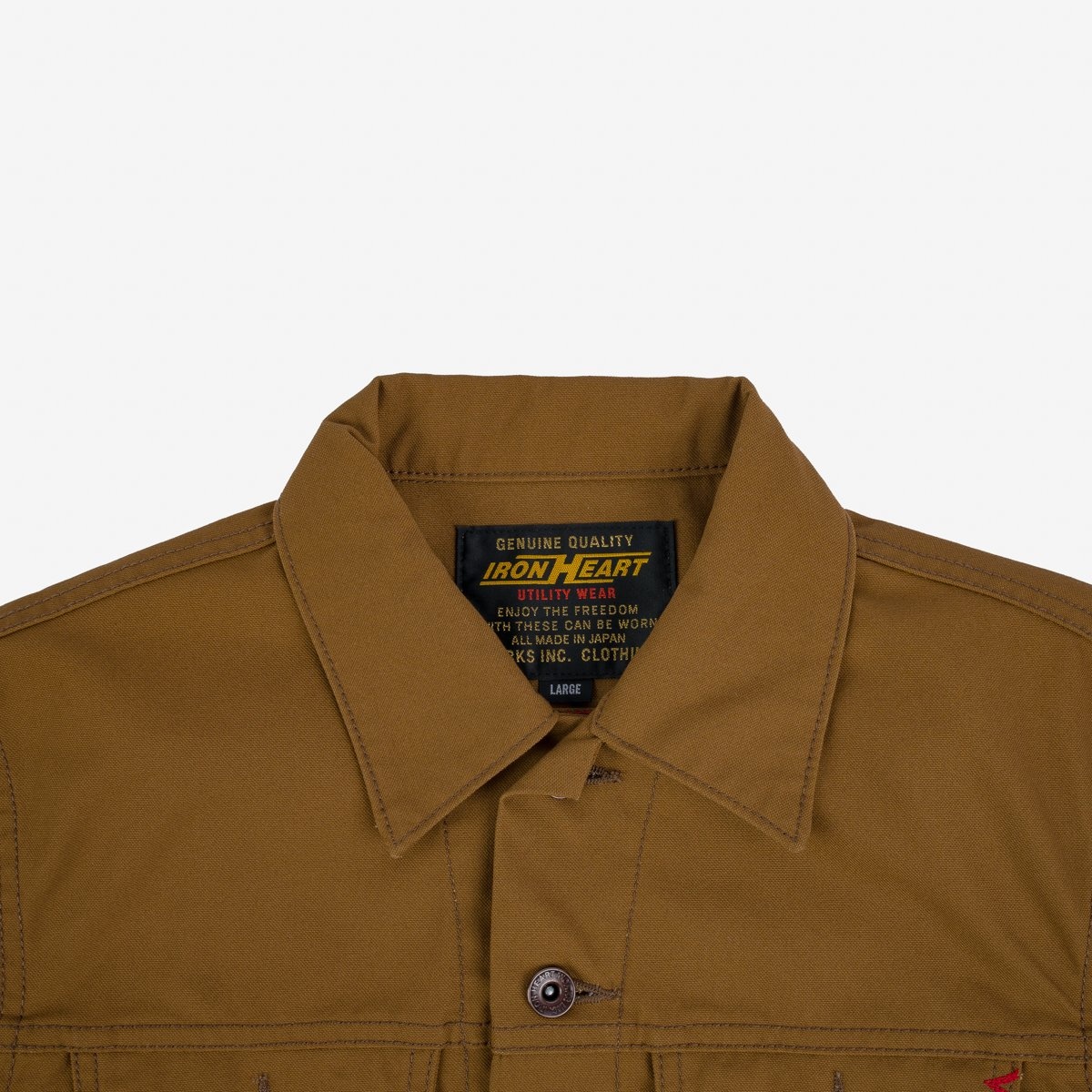 IHJ-133-BRN 10oz TC Duck Modified Type III Jacket - Brown - 7