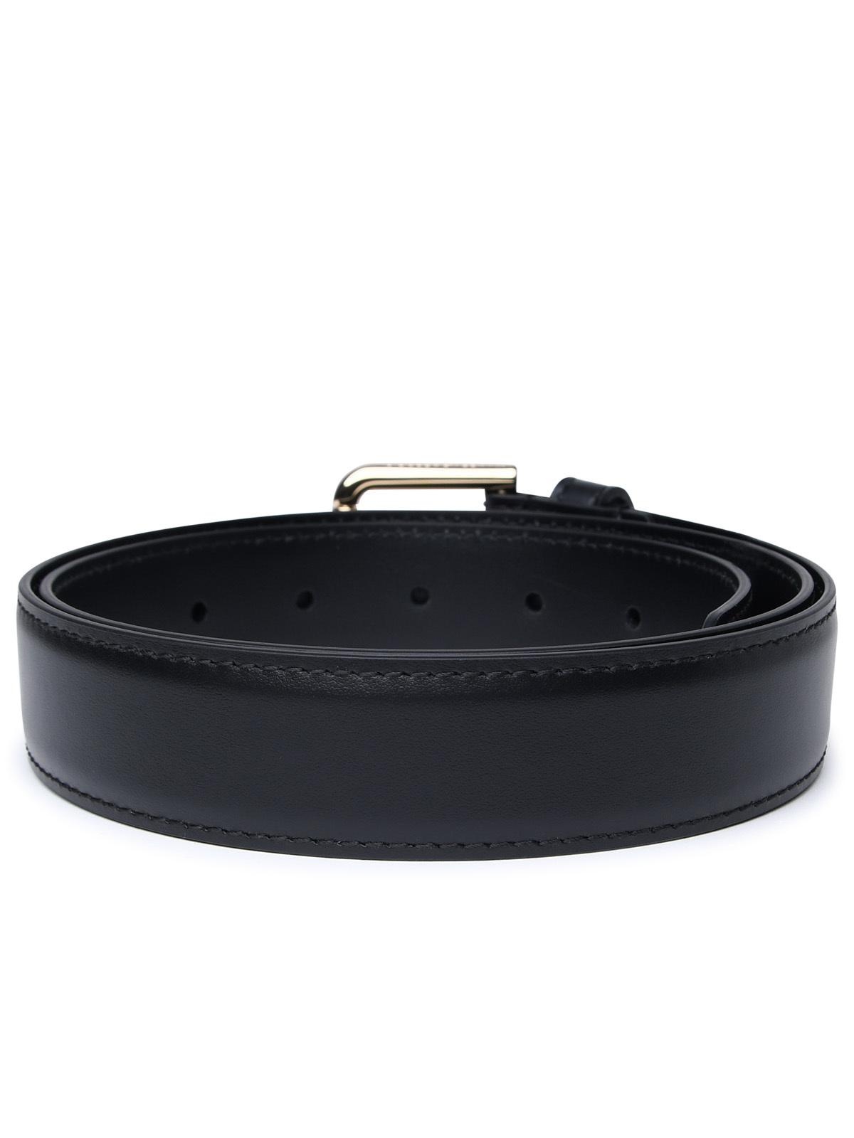 Dolce & Gabbana Black Leather Belt Woman - 3