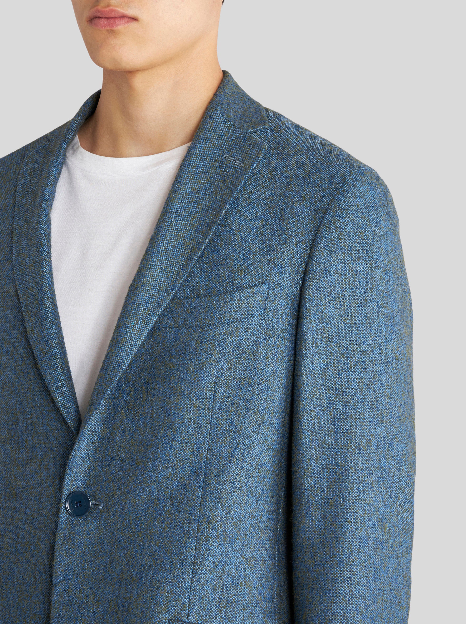 TAILORED SILK AND ALPACA JACKET - 2