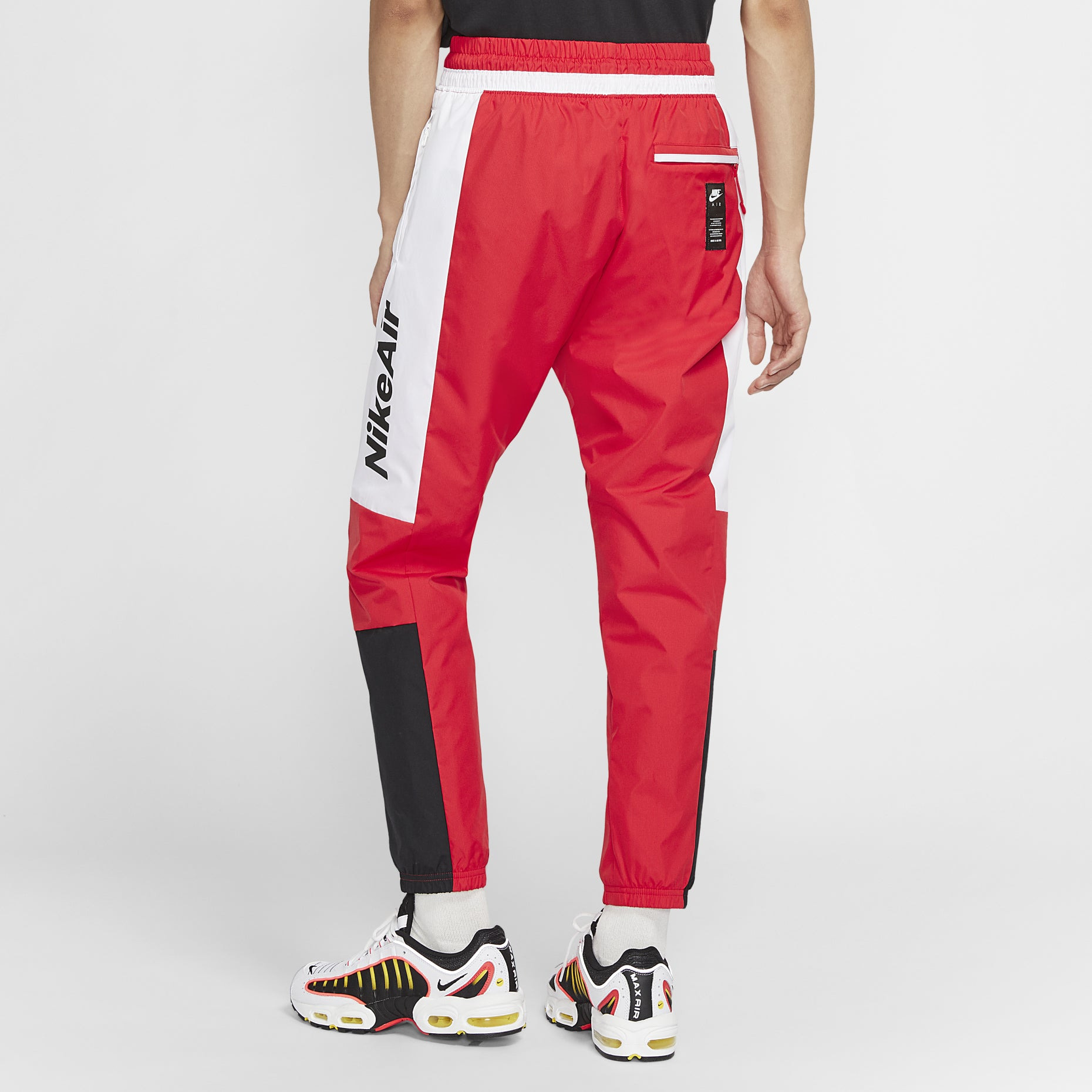 Nike AIR Contrasting Colors Woven Long Pants Red CK4396-657 - 4