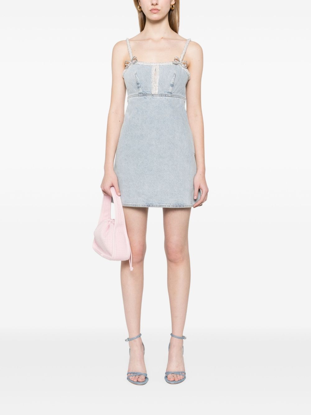 denim mini dress - 2