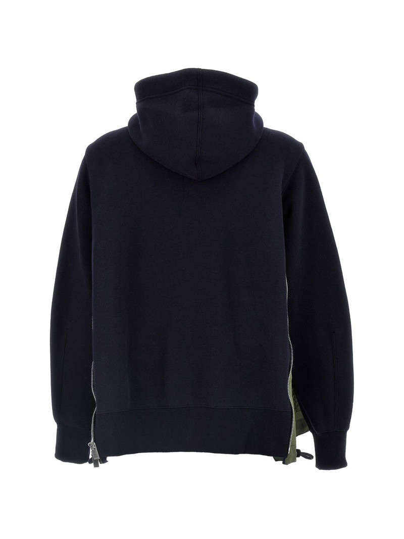 sacai Sponge zip hoodie outlook