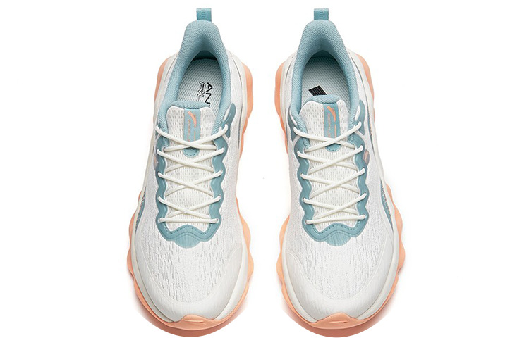 (WMNS) ANTA Running Series Sneakers 'White Orange Blue' 122215555-7 - 3