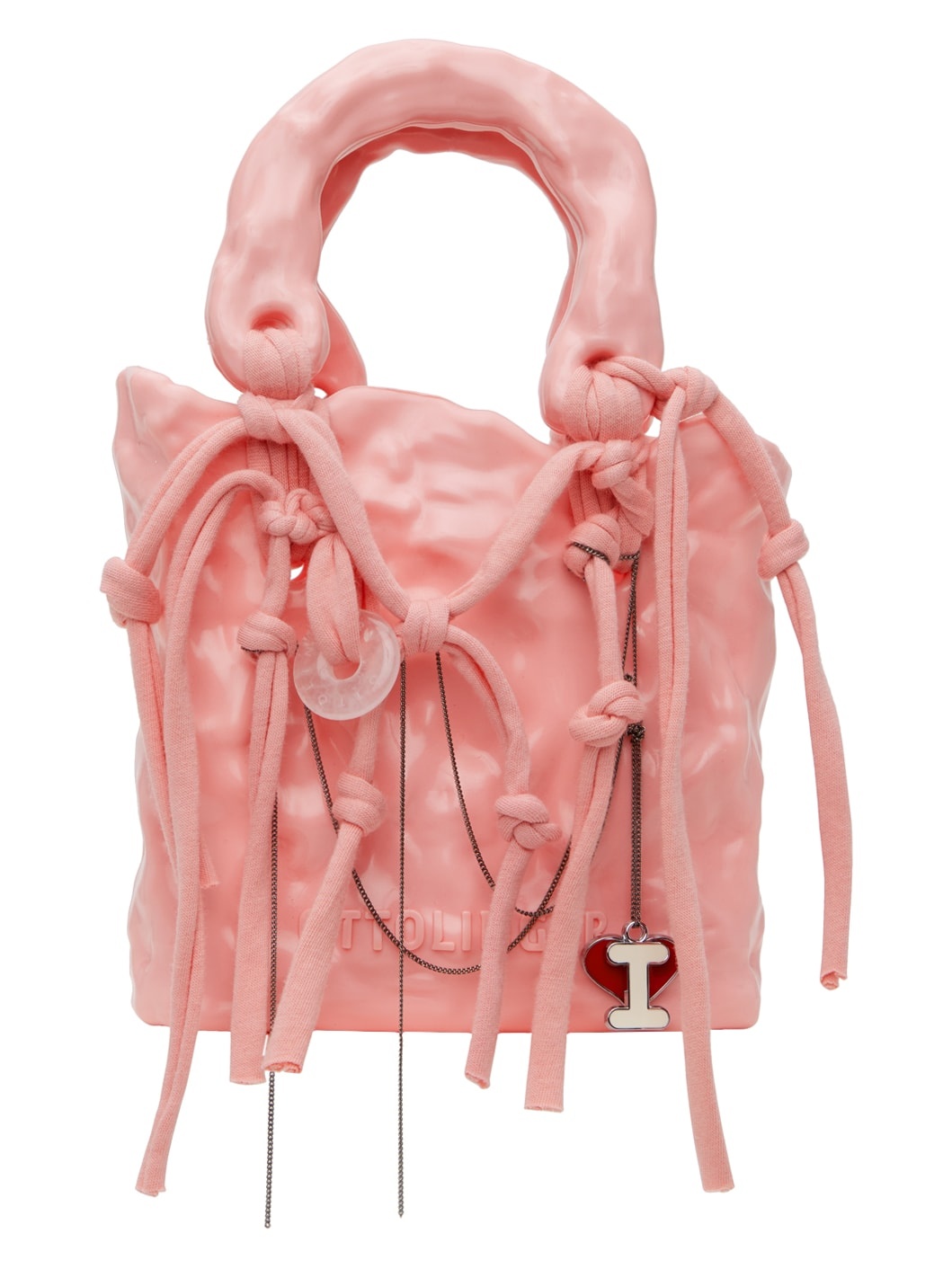 SSENSE Exclusive Pink Signature Ceramic Bag - 1