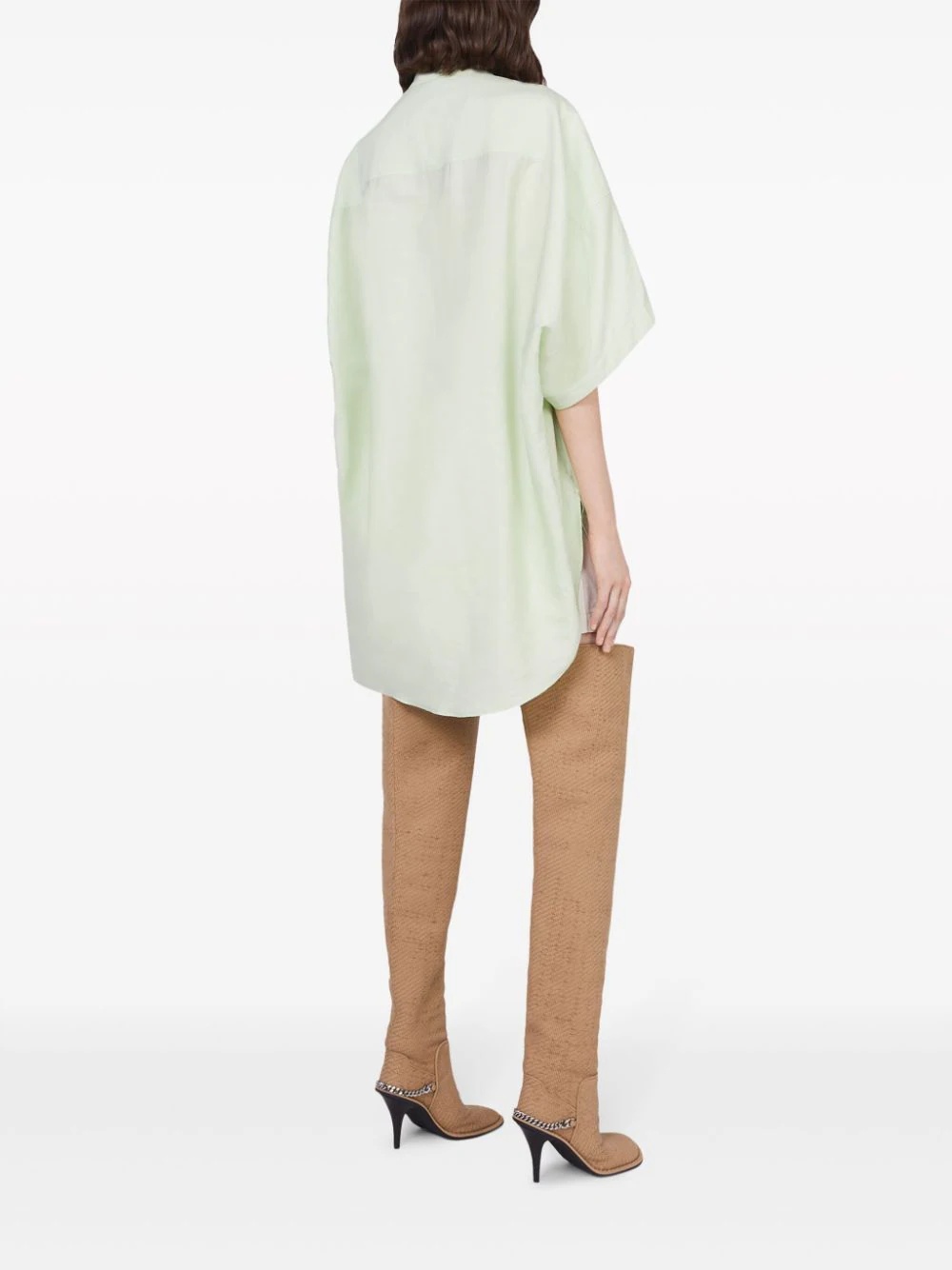 Mandarin Collar Tunic Shirt - 3