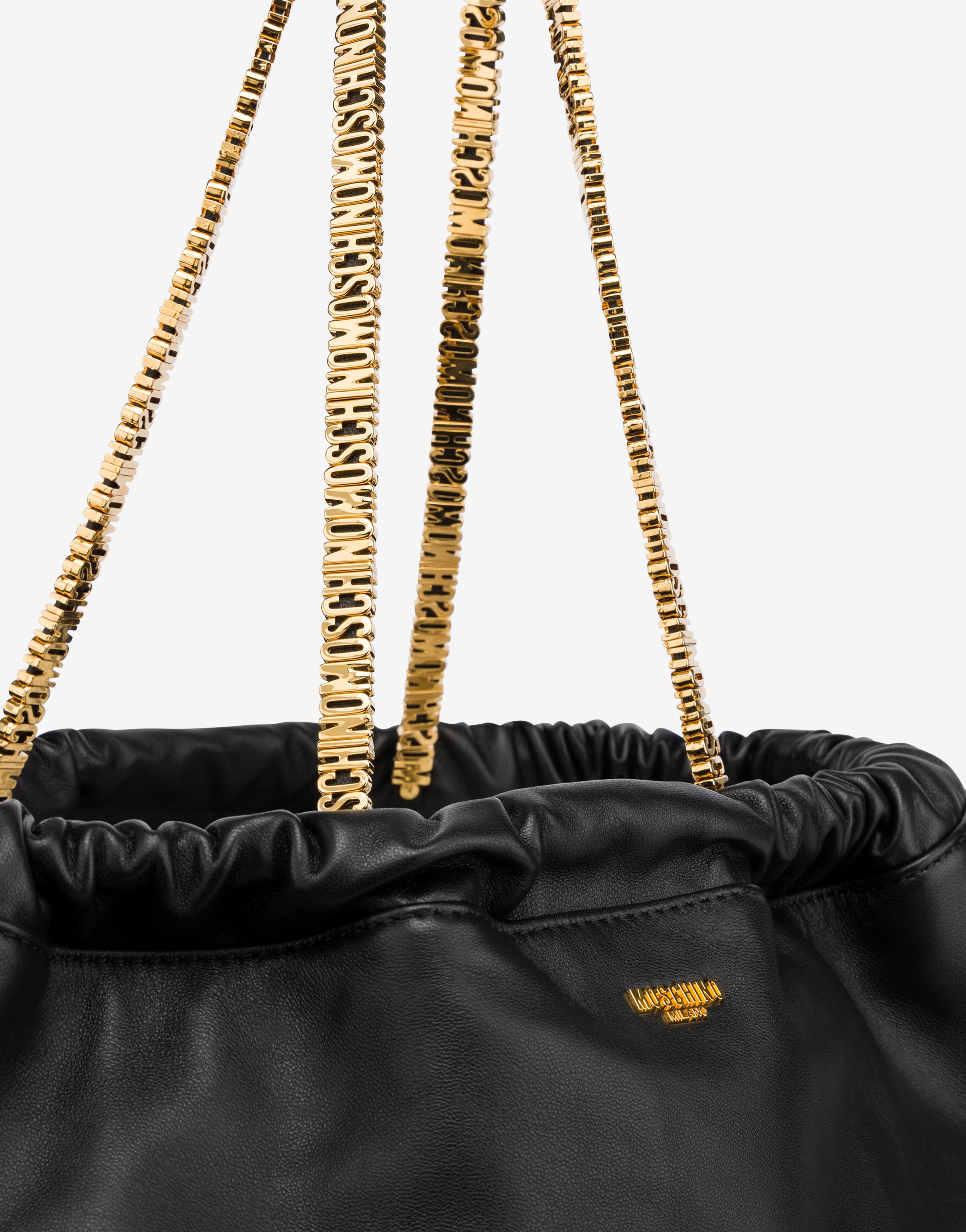MINI LETTERING NAPPA LEATHER SHOPPER - 4