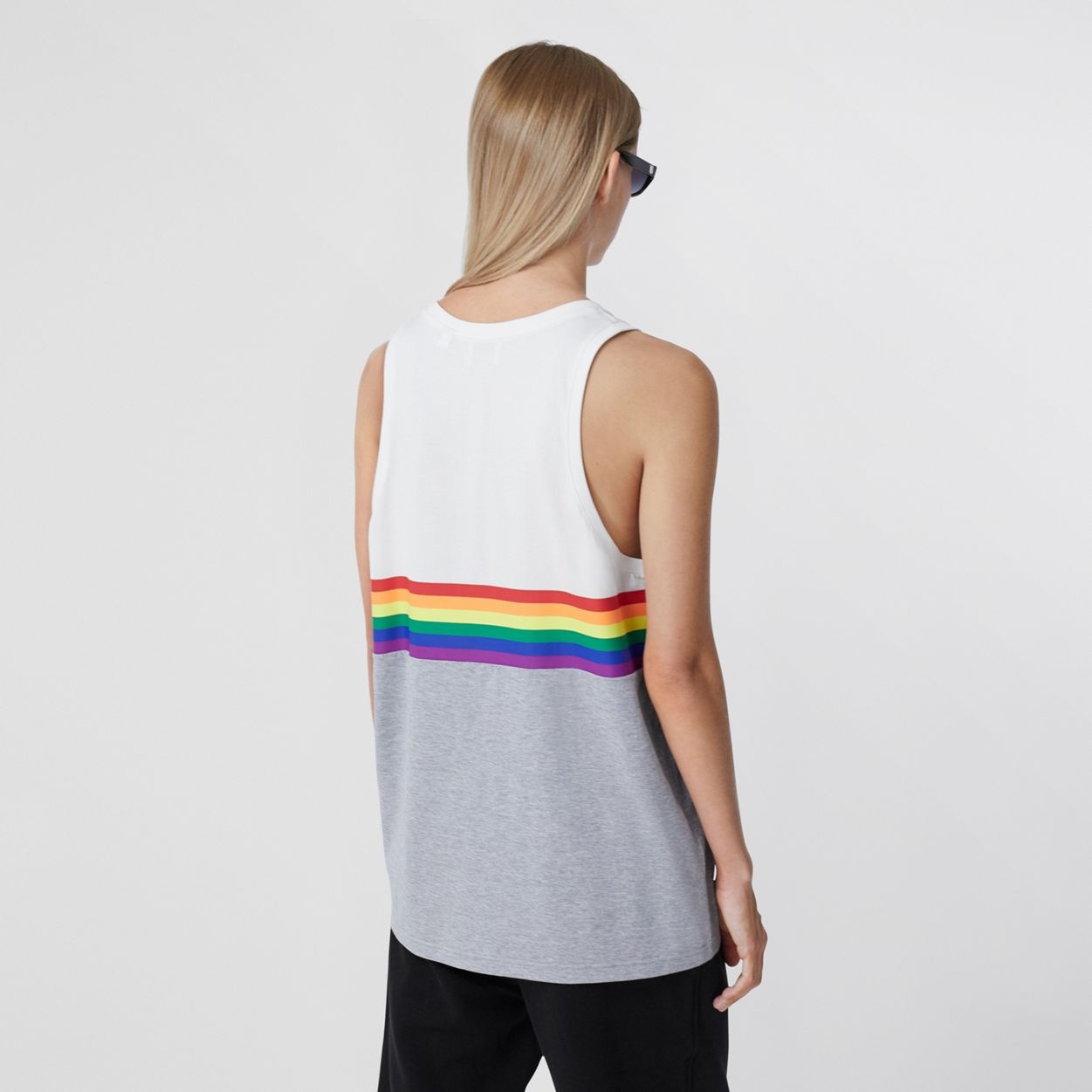 Rainbow Stripe Print Cotton Vest – Unisex - 8