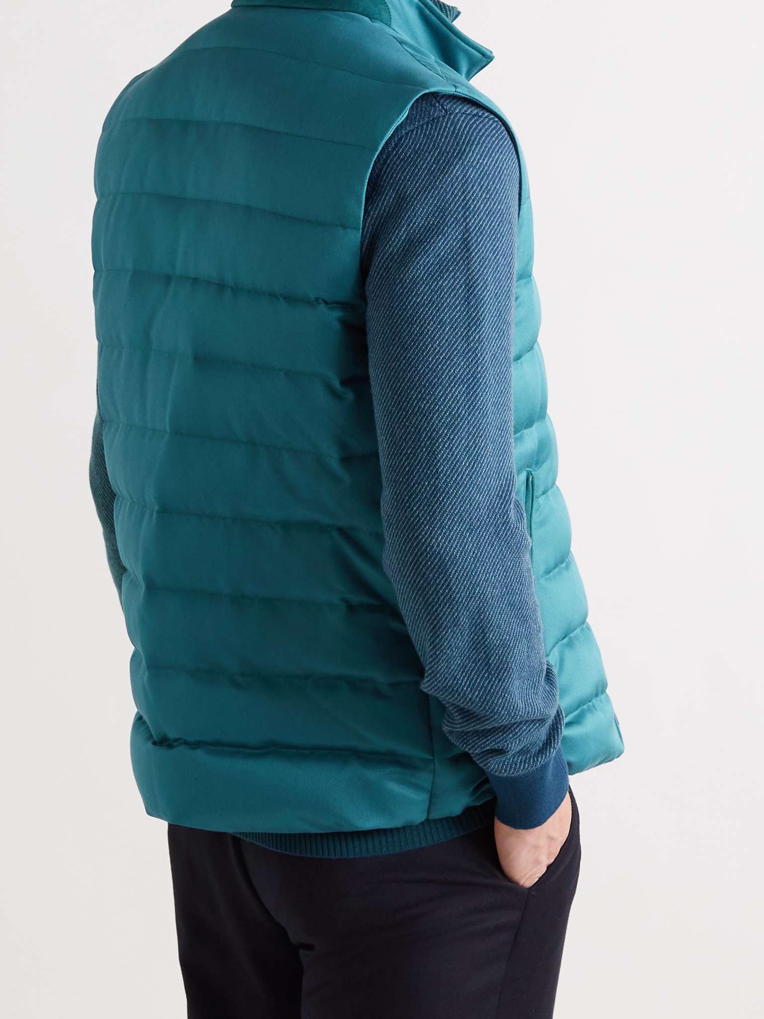 Gateway Rain System Quilted Silk-Twill Down Gilet - 4