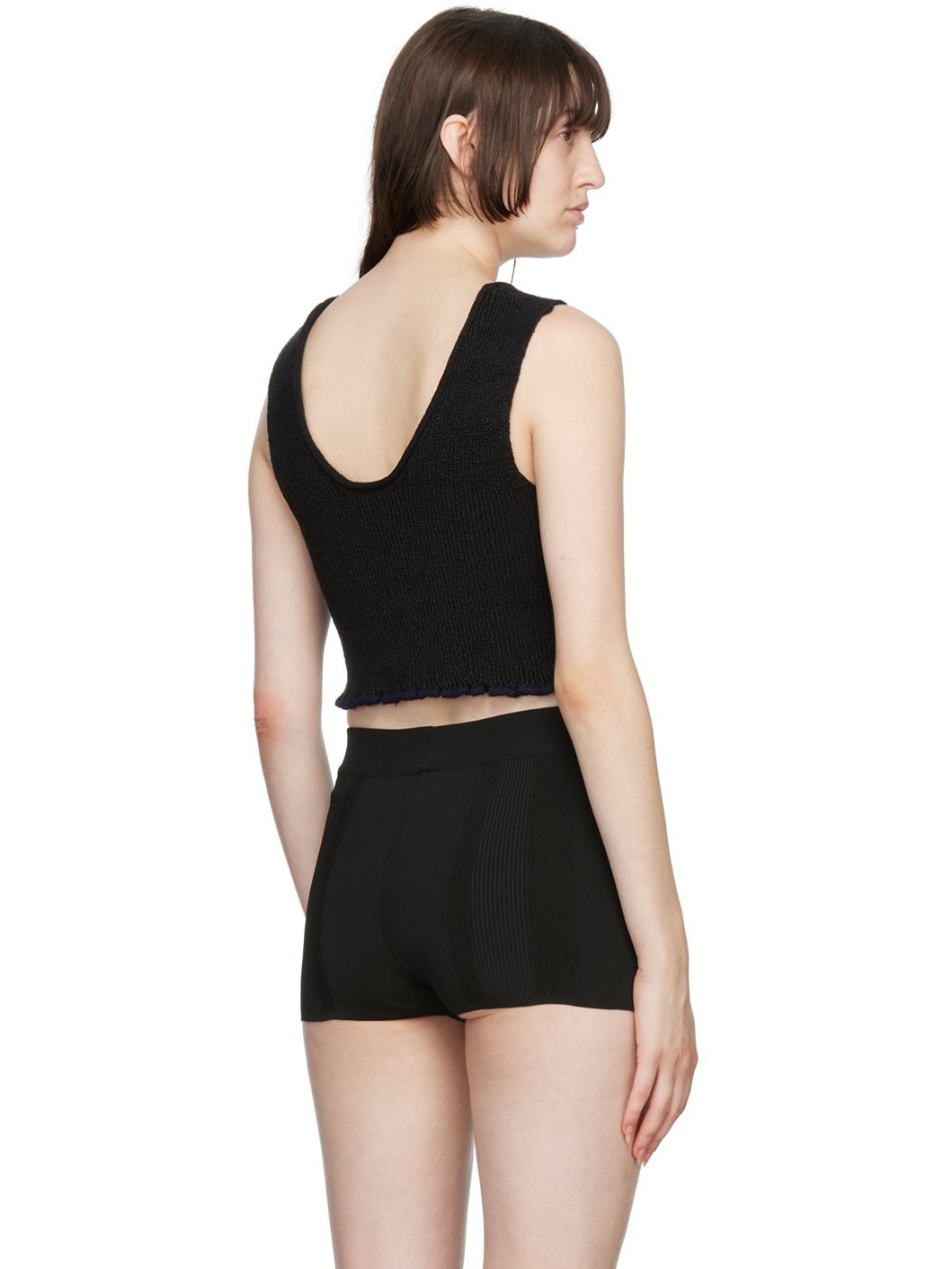 Black 'Le Bandeau' Tank Top - 3