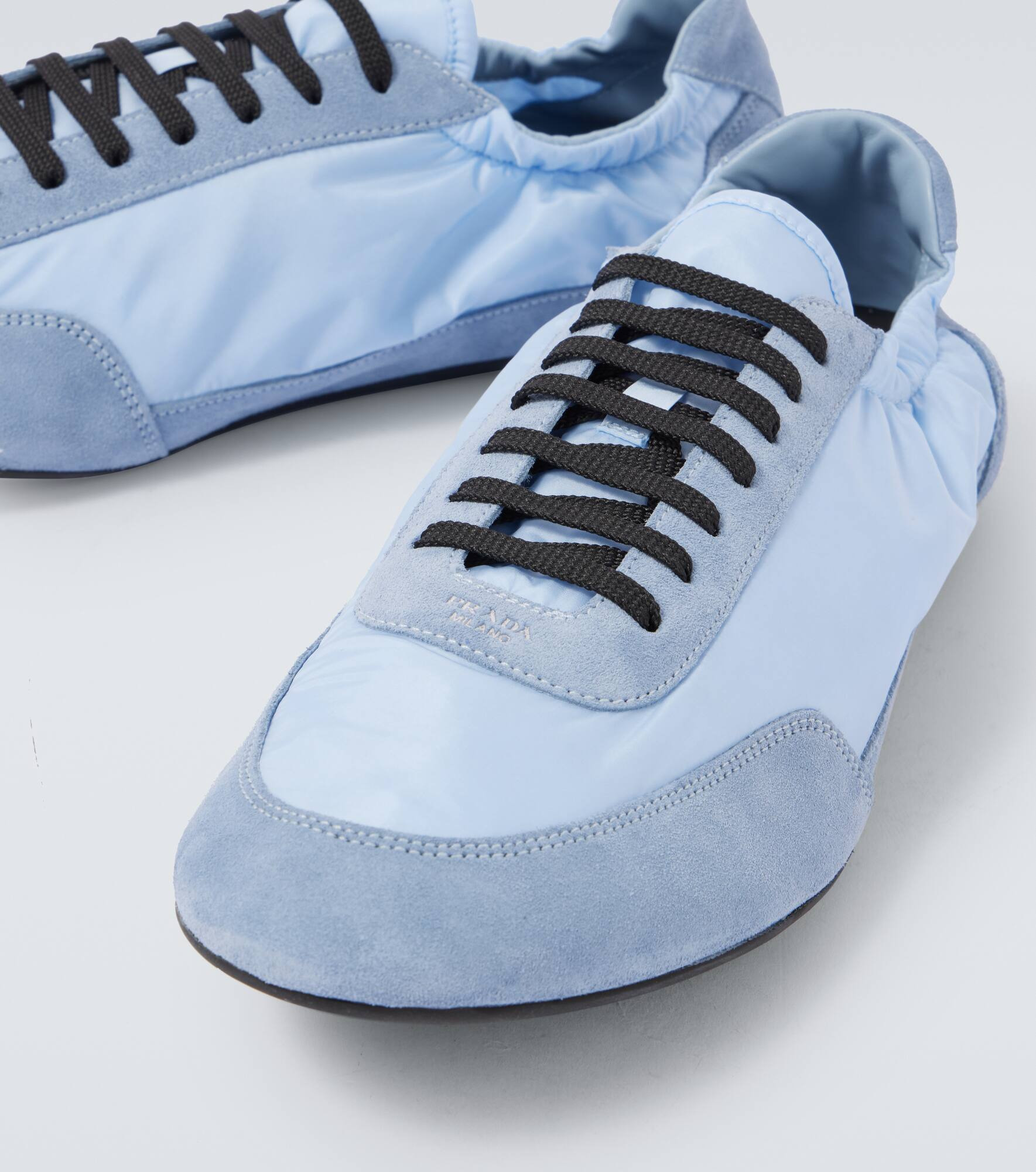 Collapse Re-Nylon and suede sneakers - 3