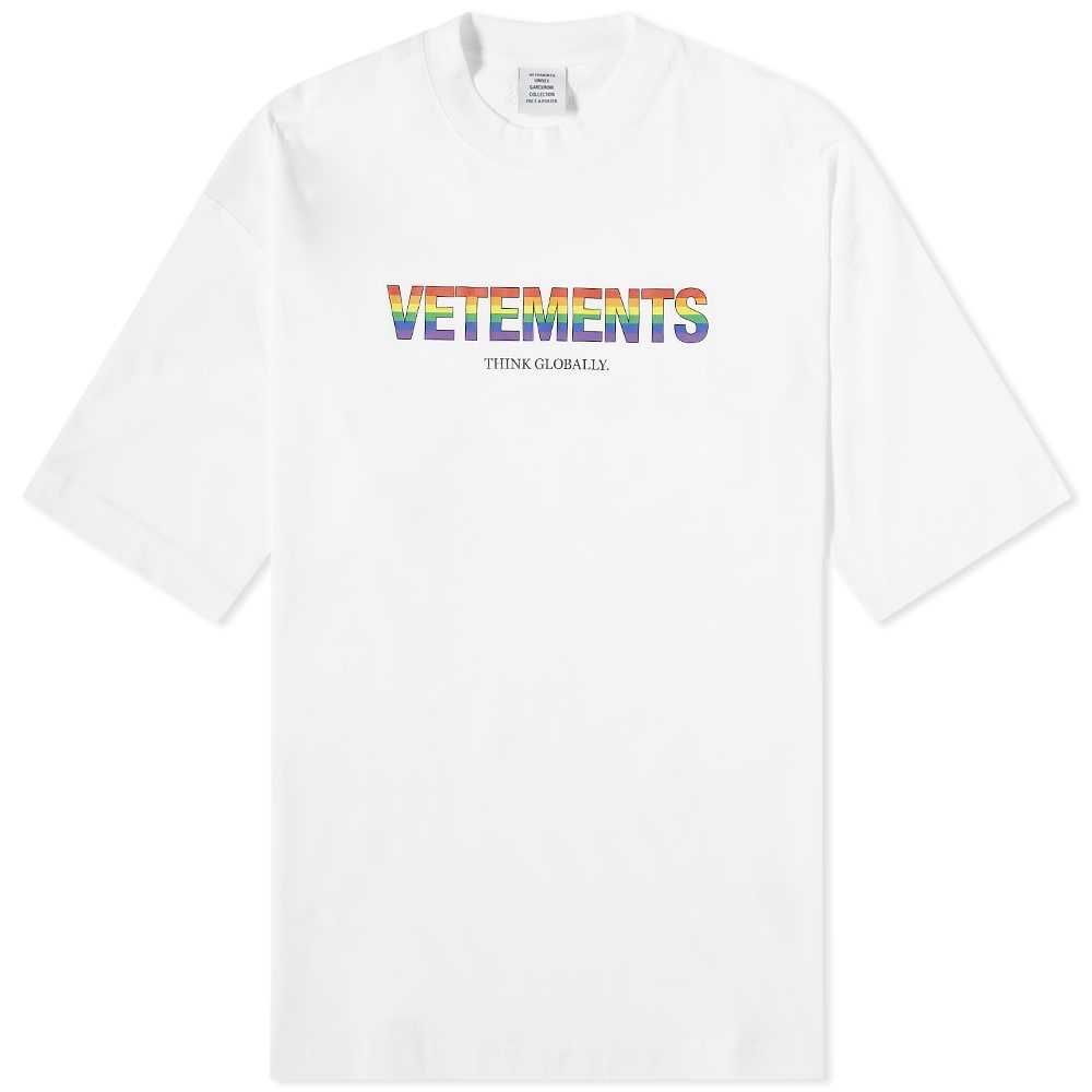 VETEMENTS Think Differently Logo Tee - 1