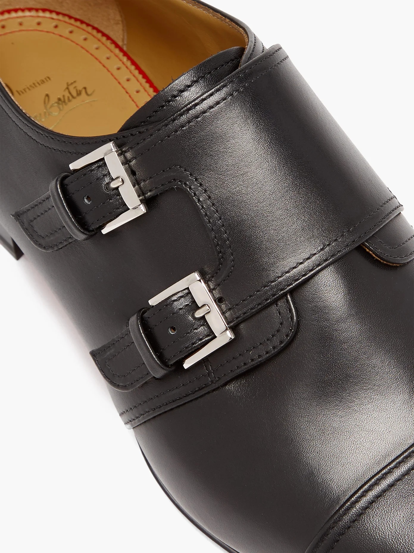 Mortimer monk-strap leather shoes - 6