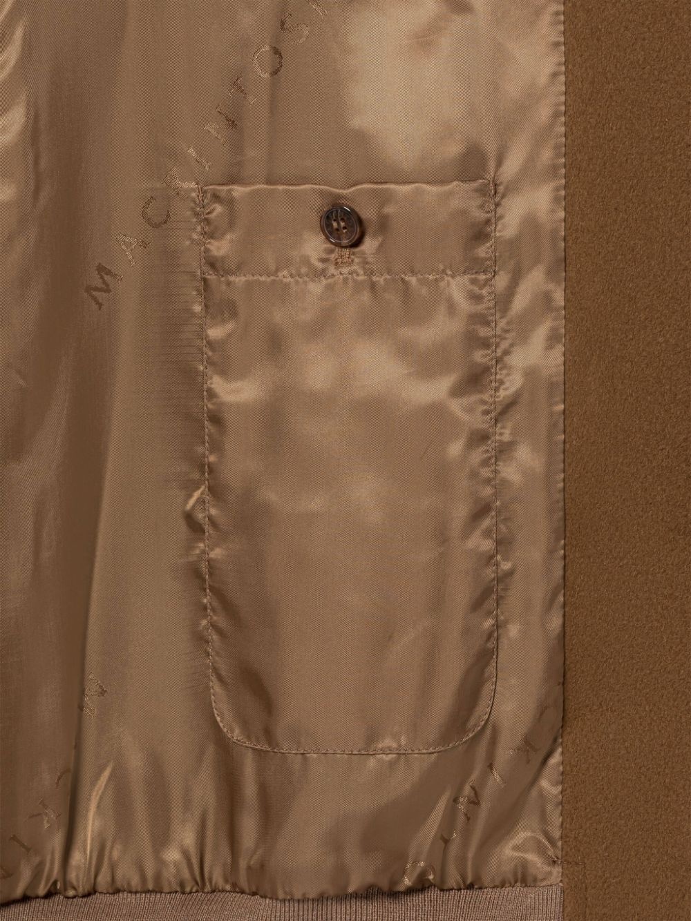 GIRTON DARK CAMEL WOOL BOMBER JACKET - 6