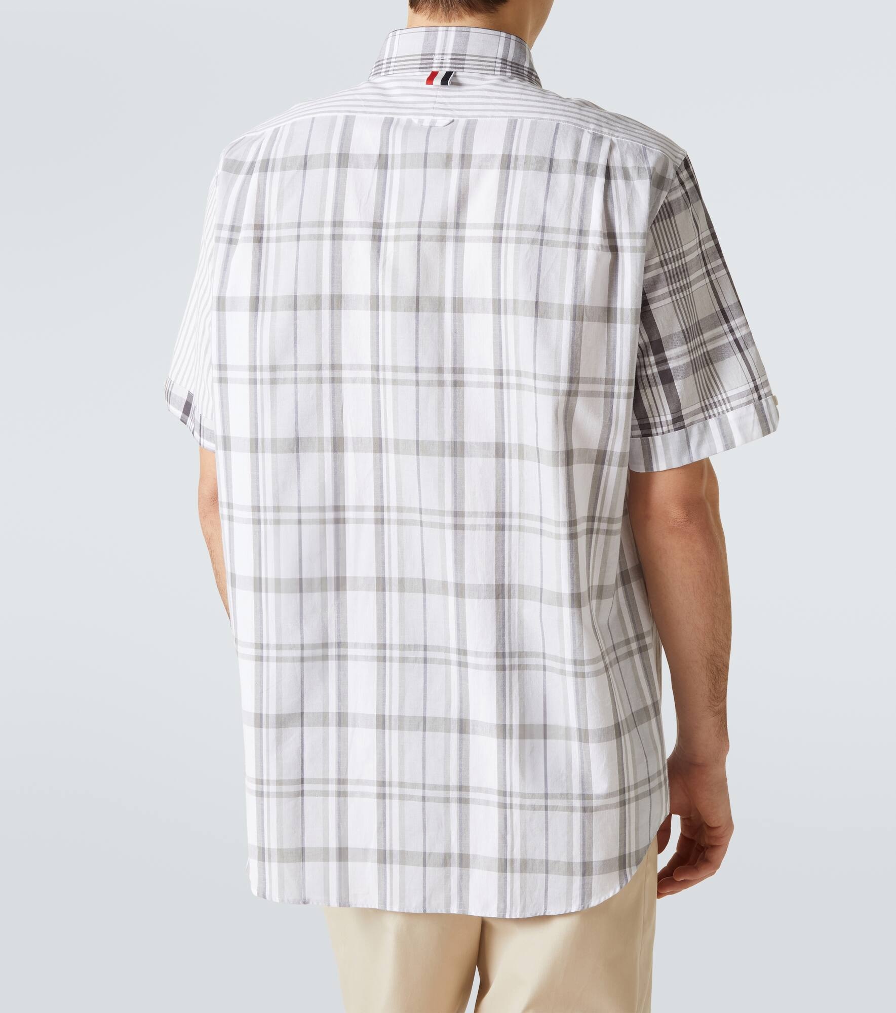 Striped patchwork cotton shirt - 4