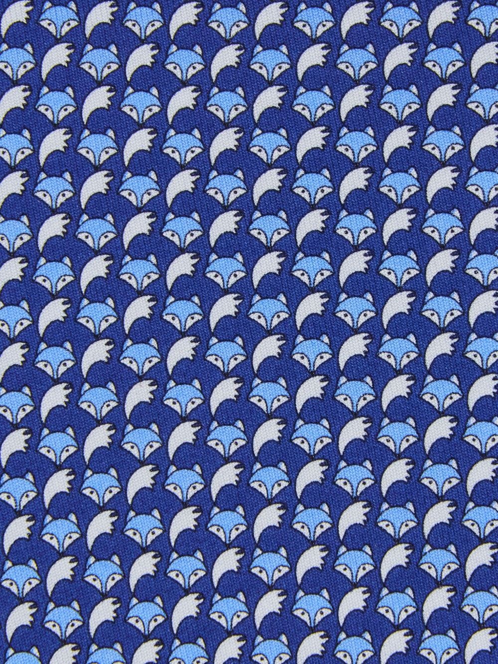 fox-print silk tie - 3