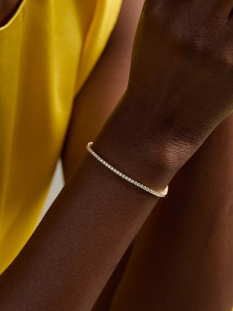 SYDNEY EVAN 14-karat Gold Diamond Tennis Bracelet outlook