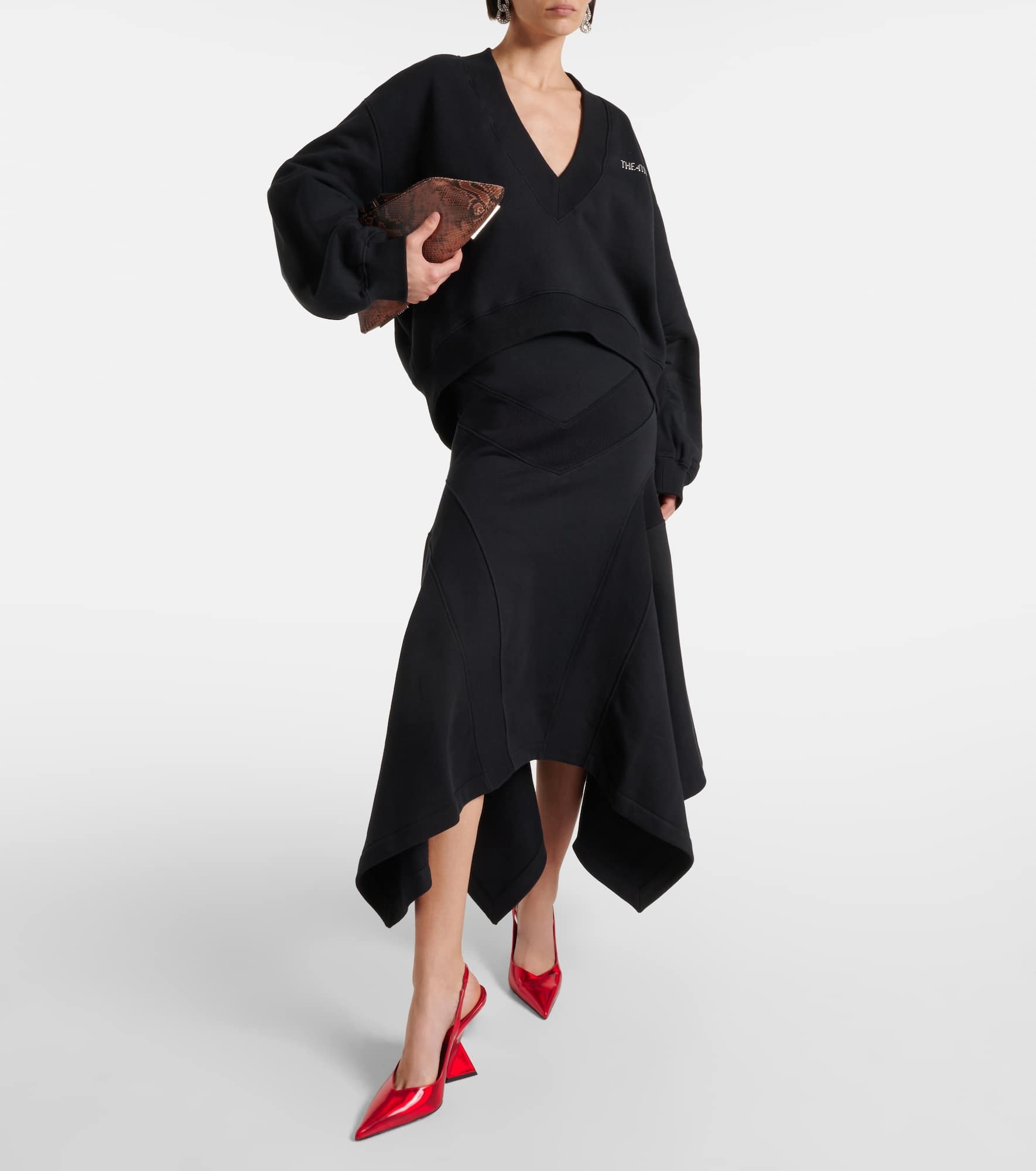 Cotton midi skirt - 2