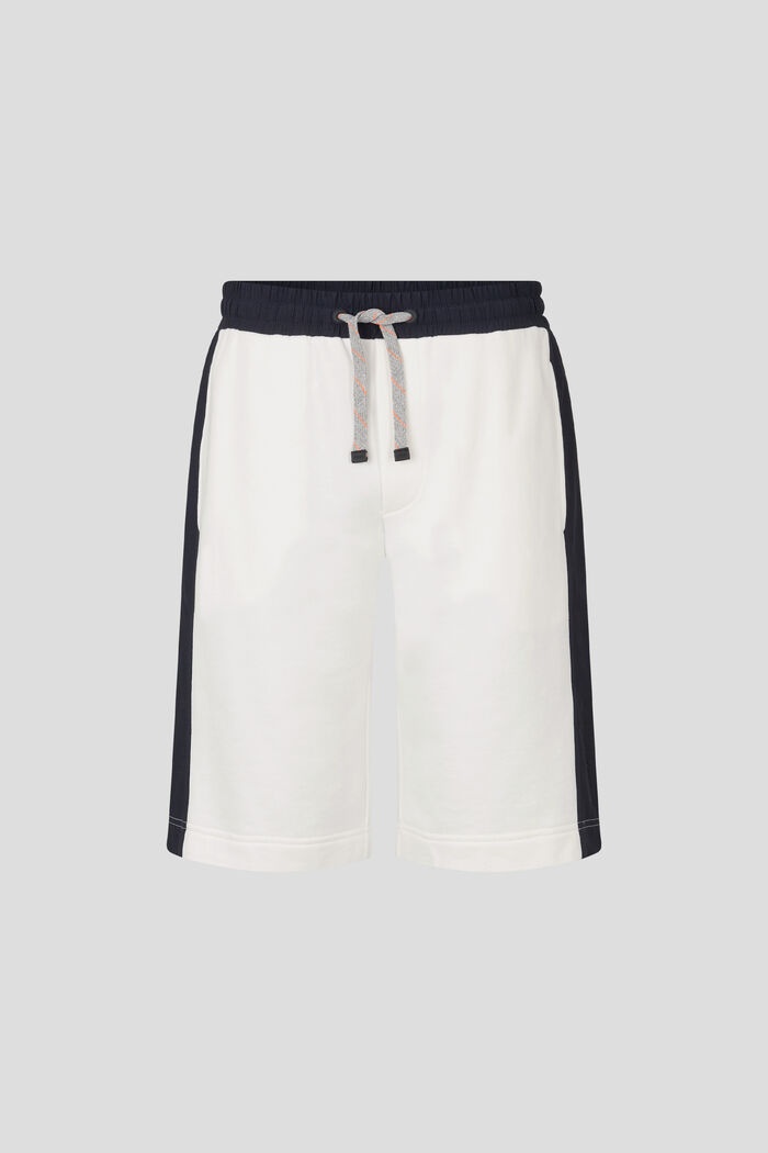 Lyas Sweat shorts in Off-white/Navy blue - 1