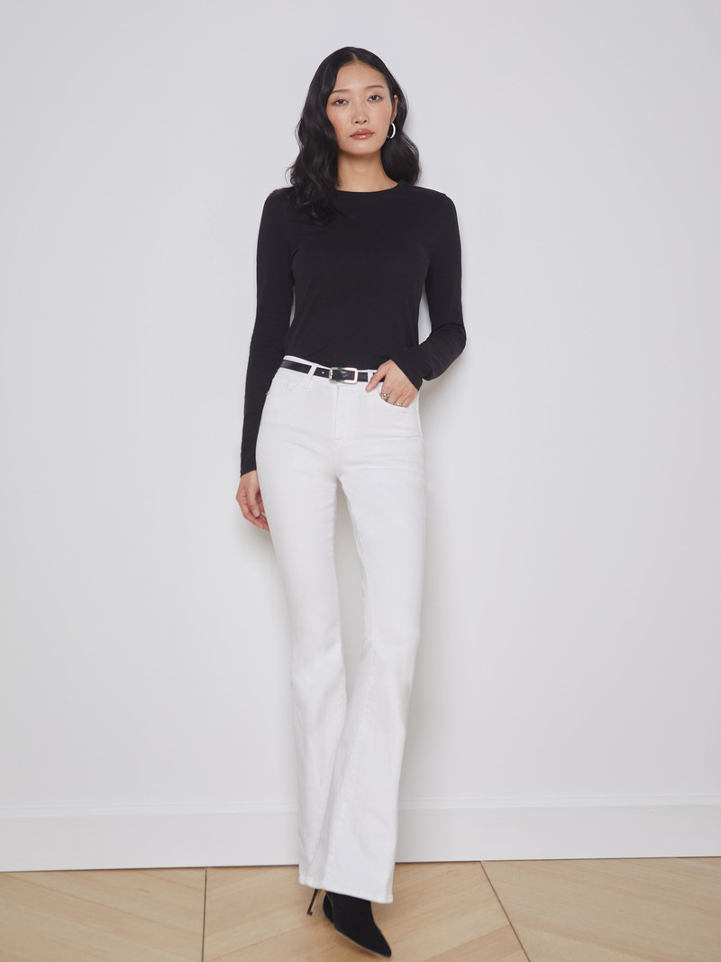 L'AGENCE Tess Long Sleeve Tee outlook