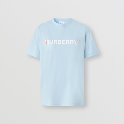 Burberry Logo Print Cotton Oversized T-shirt outlook