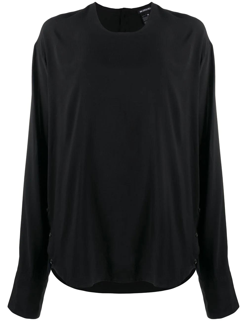 oversized long-sleeved blouse - 1