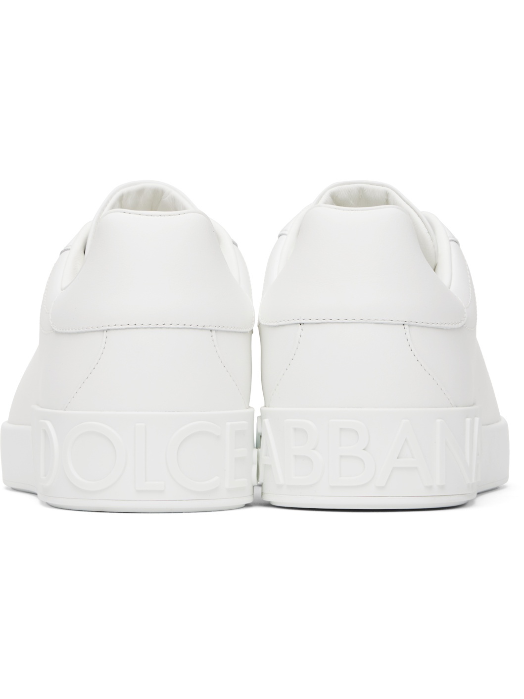 White Calfskin Portofino Sneakers - 2