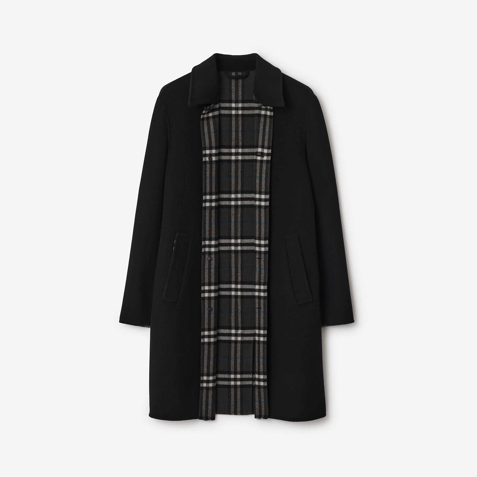 Mid-length Wool Car Coat - 5