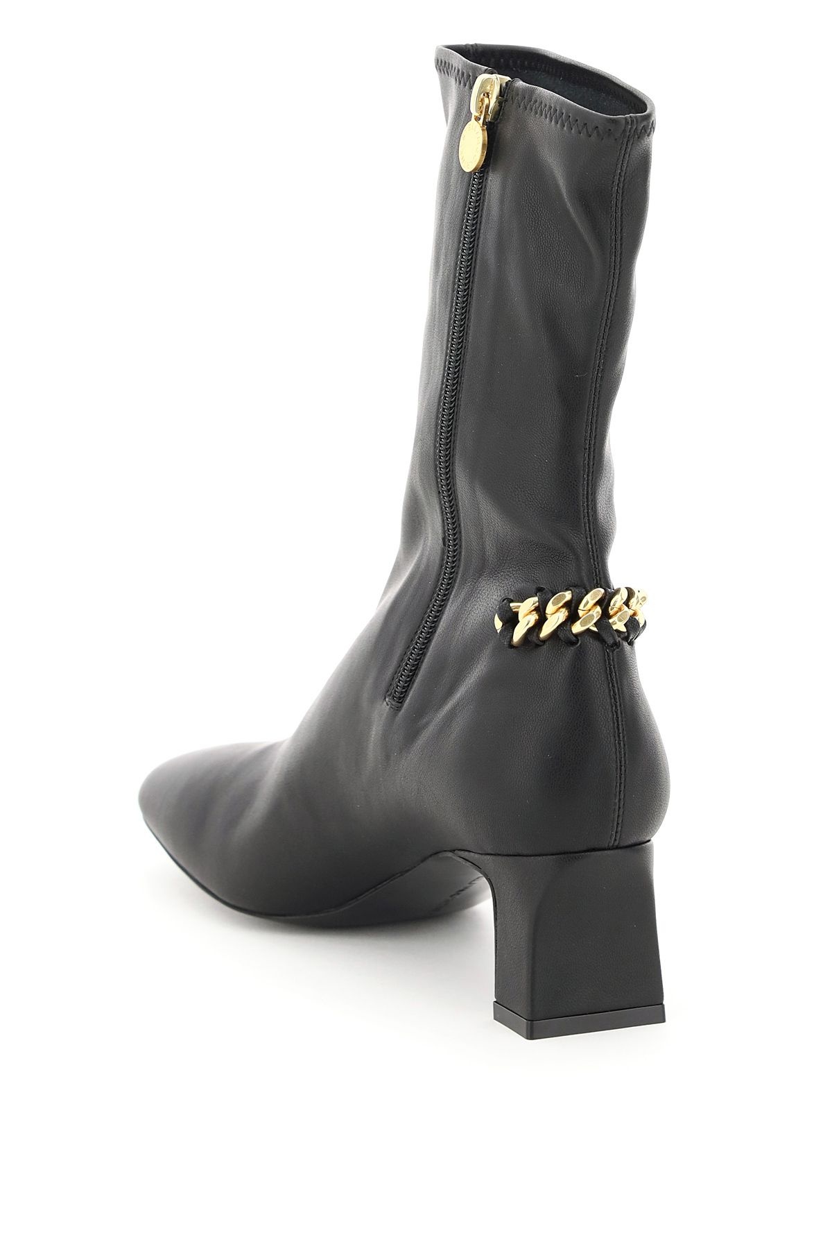 STRETCH ANKLE BOOTS WITH CHAIN - 2