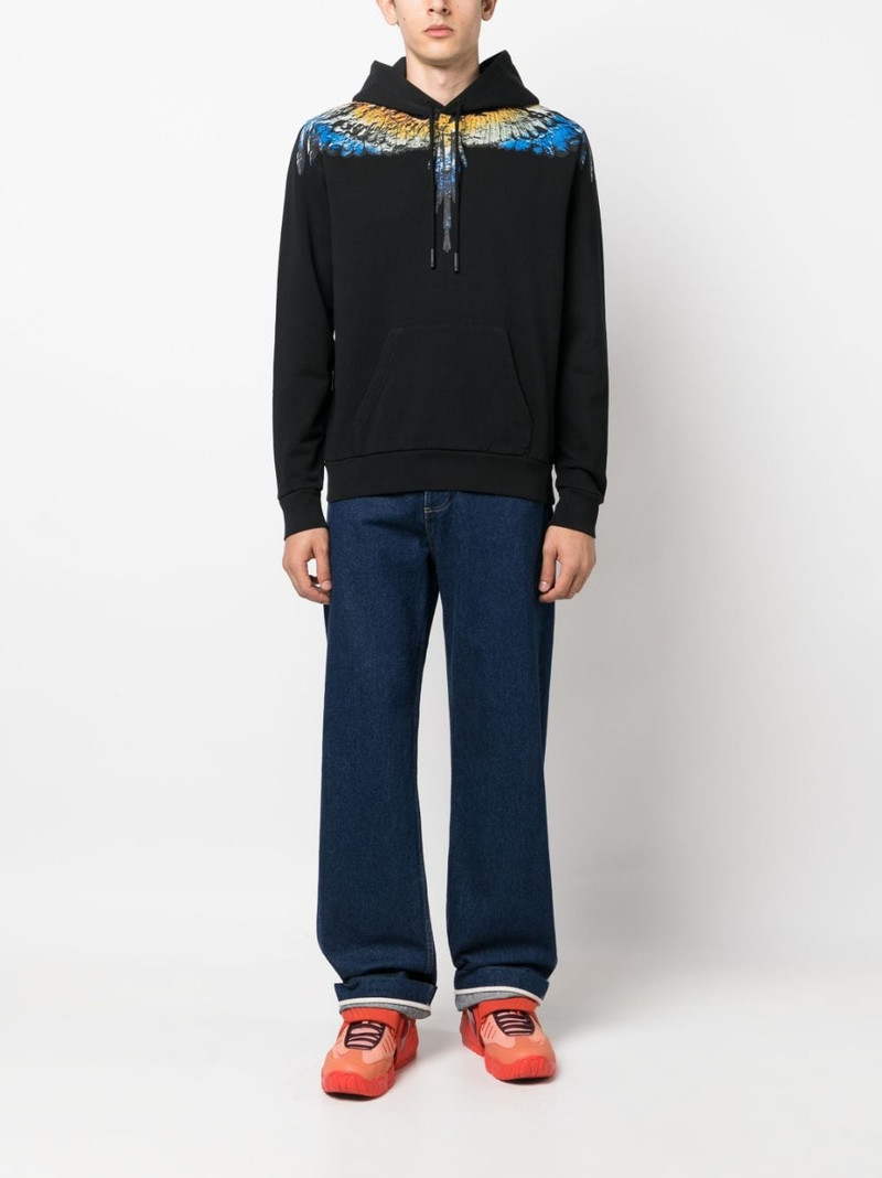 Marcelo Burlon County Of Milan Lunar Wings organic cotton hoodie outlook