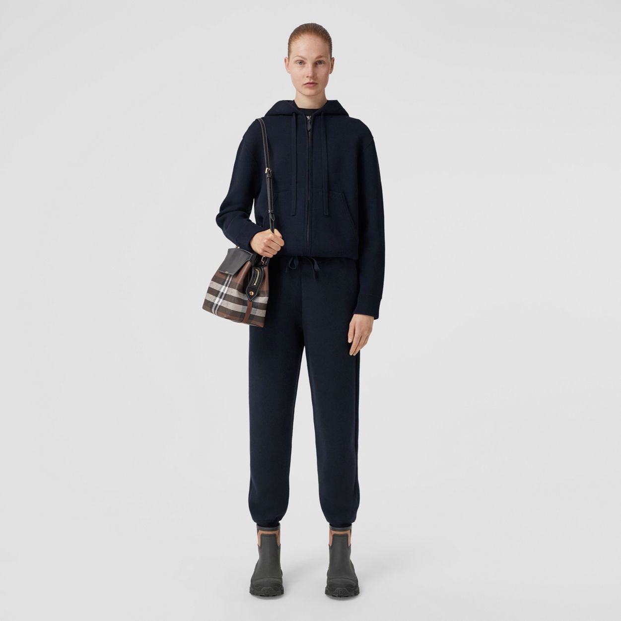 Embroidered Logo Cashmere Jogging Pants - 2