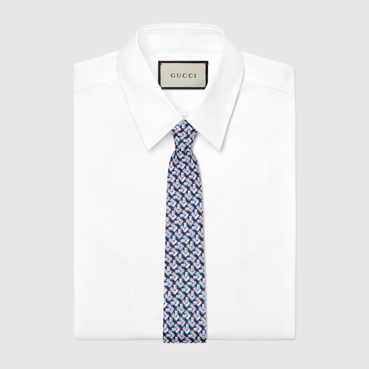 Round Interlocking G printed tie - 2