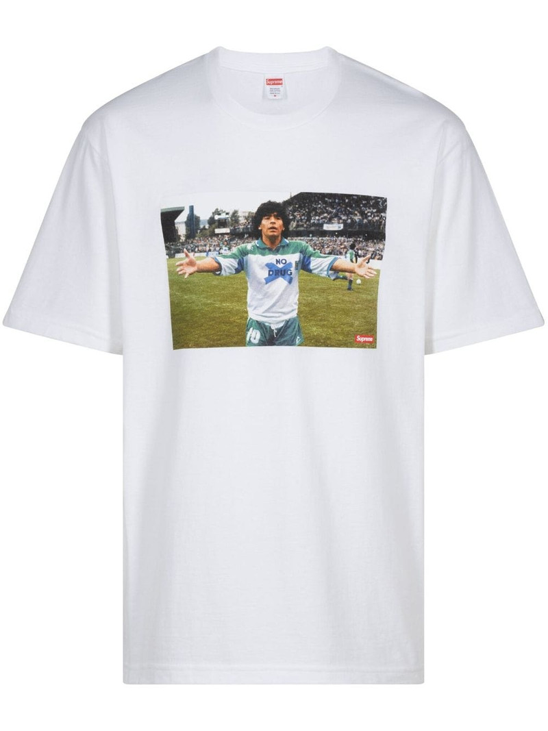Supreme Maradona photo-print T-shirt - SU239 | REVERSIBLE