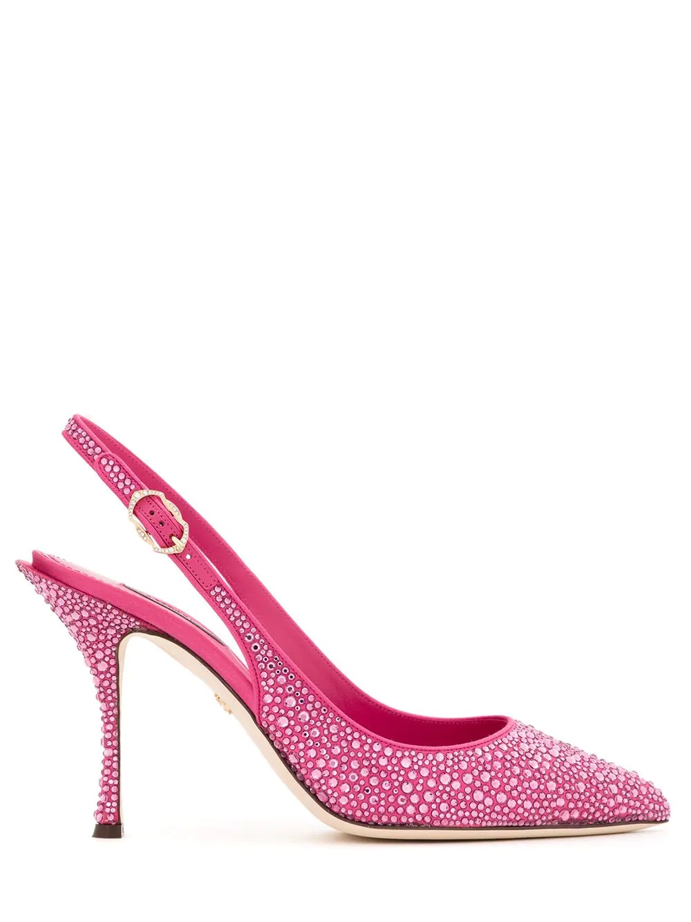 crystal-embellished slingback pumps - 1