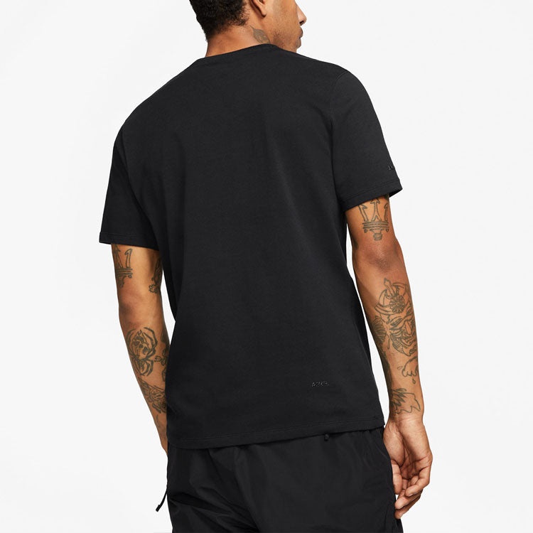 Nike x Drake NOCTA Series Crossover Small Logo Sports Round Neck Short Sleeve Asia Edition Black DA4 - 5