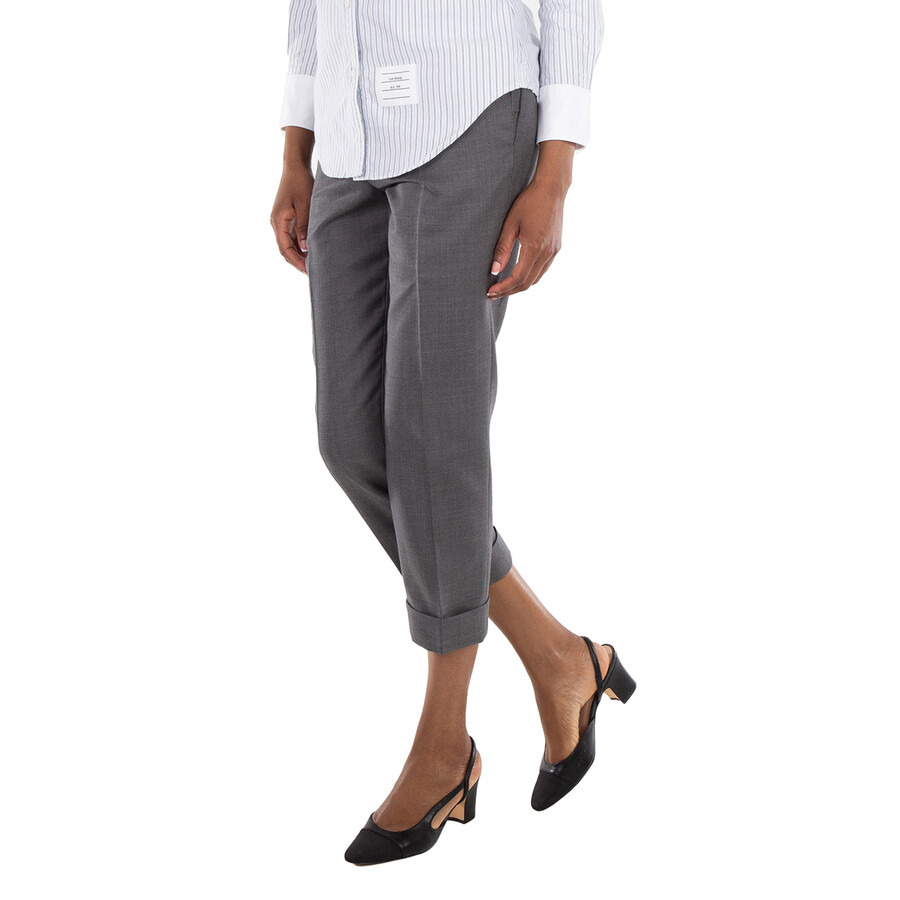 Thom Browne Low Rise Side Tab Slim Trousers - 2