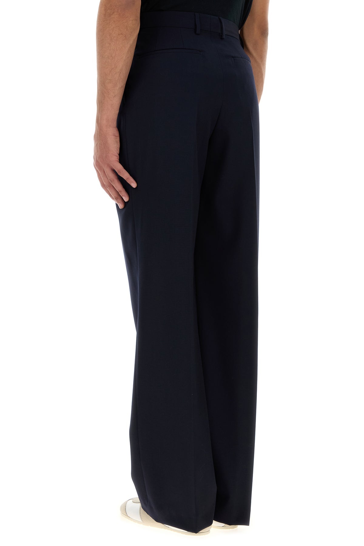 Navy blue wool Panrom pant - 4