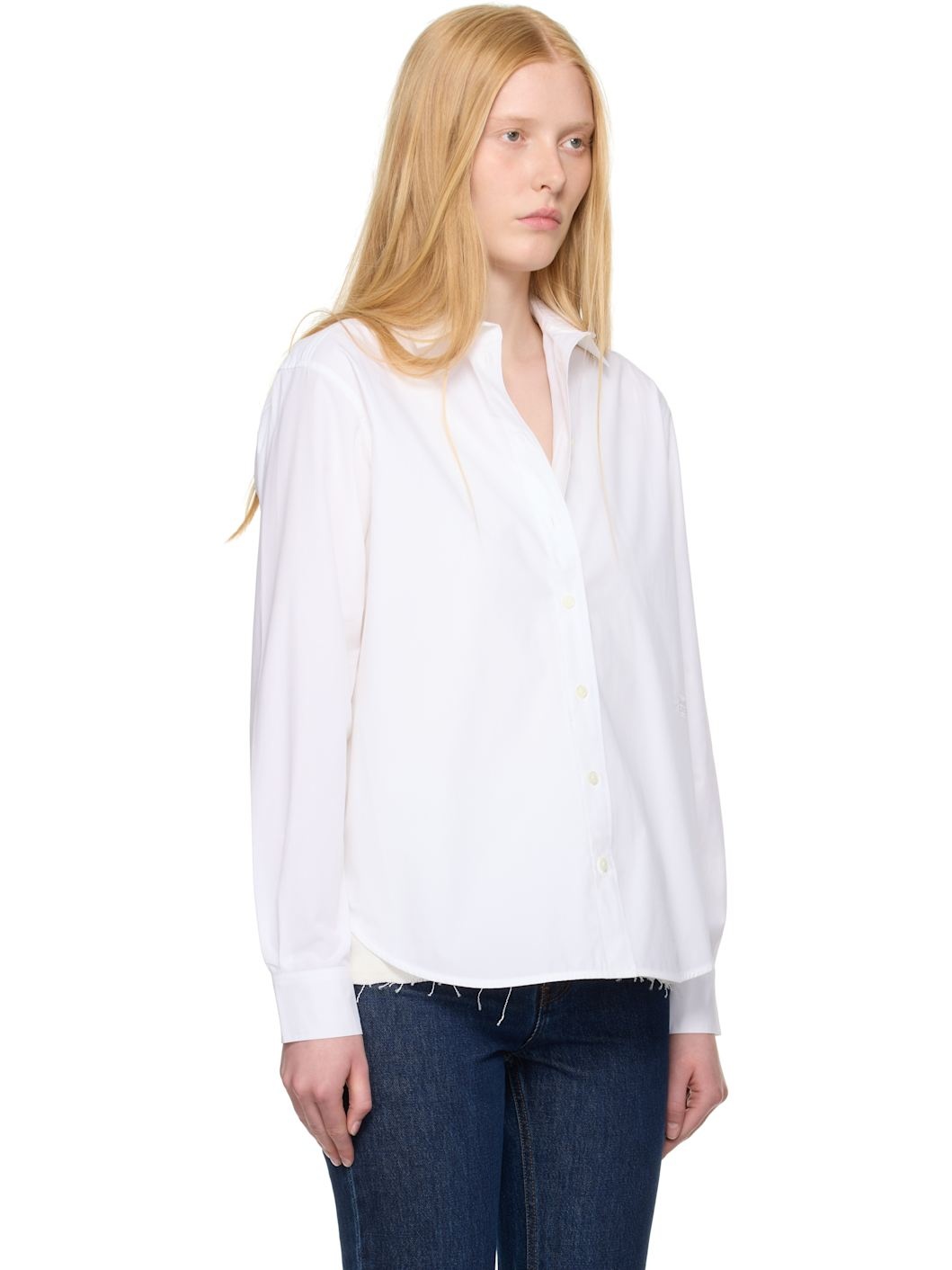 White Signature Cotton Shirt - 2