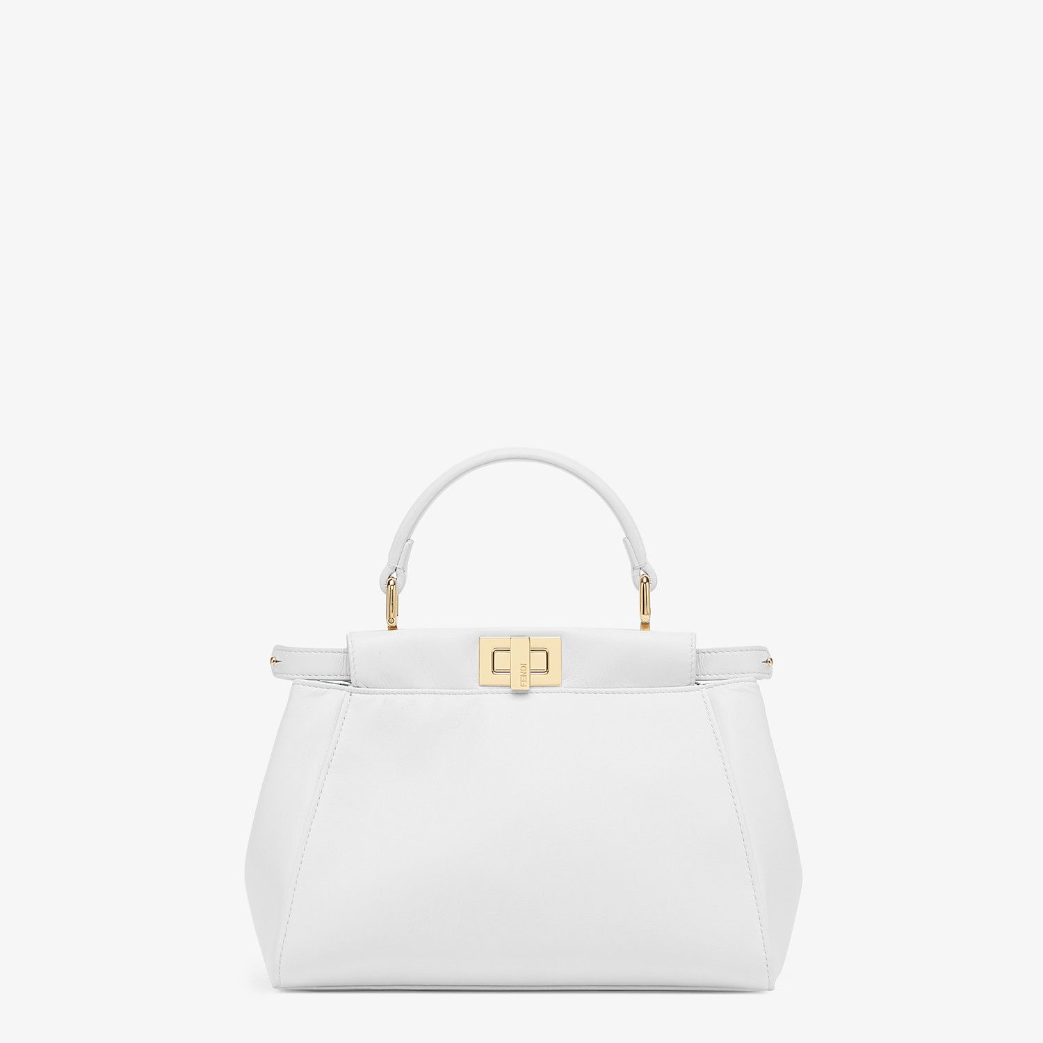 White nappa leather bag - 1