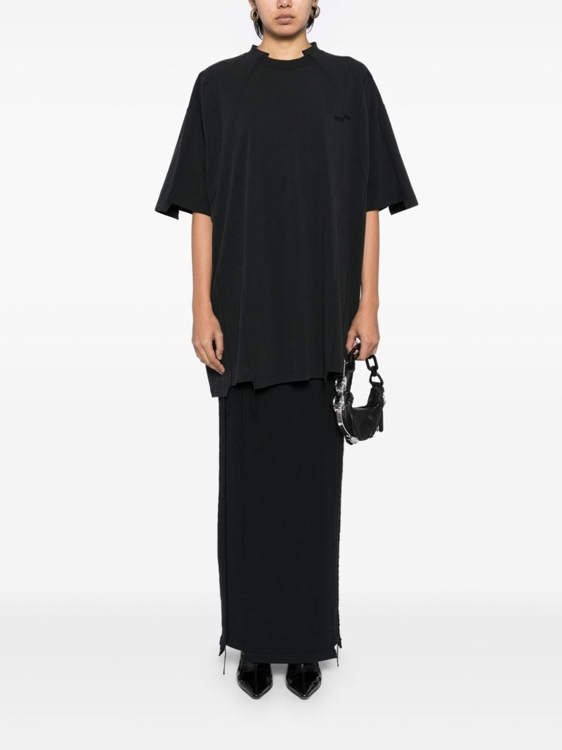 VETEMENTS blackout cut-up t-shirt outlook