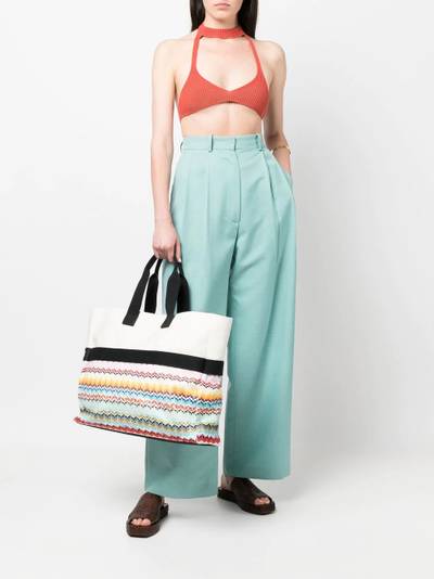 Missoni logo print tote bag outlook