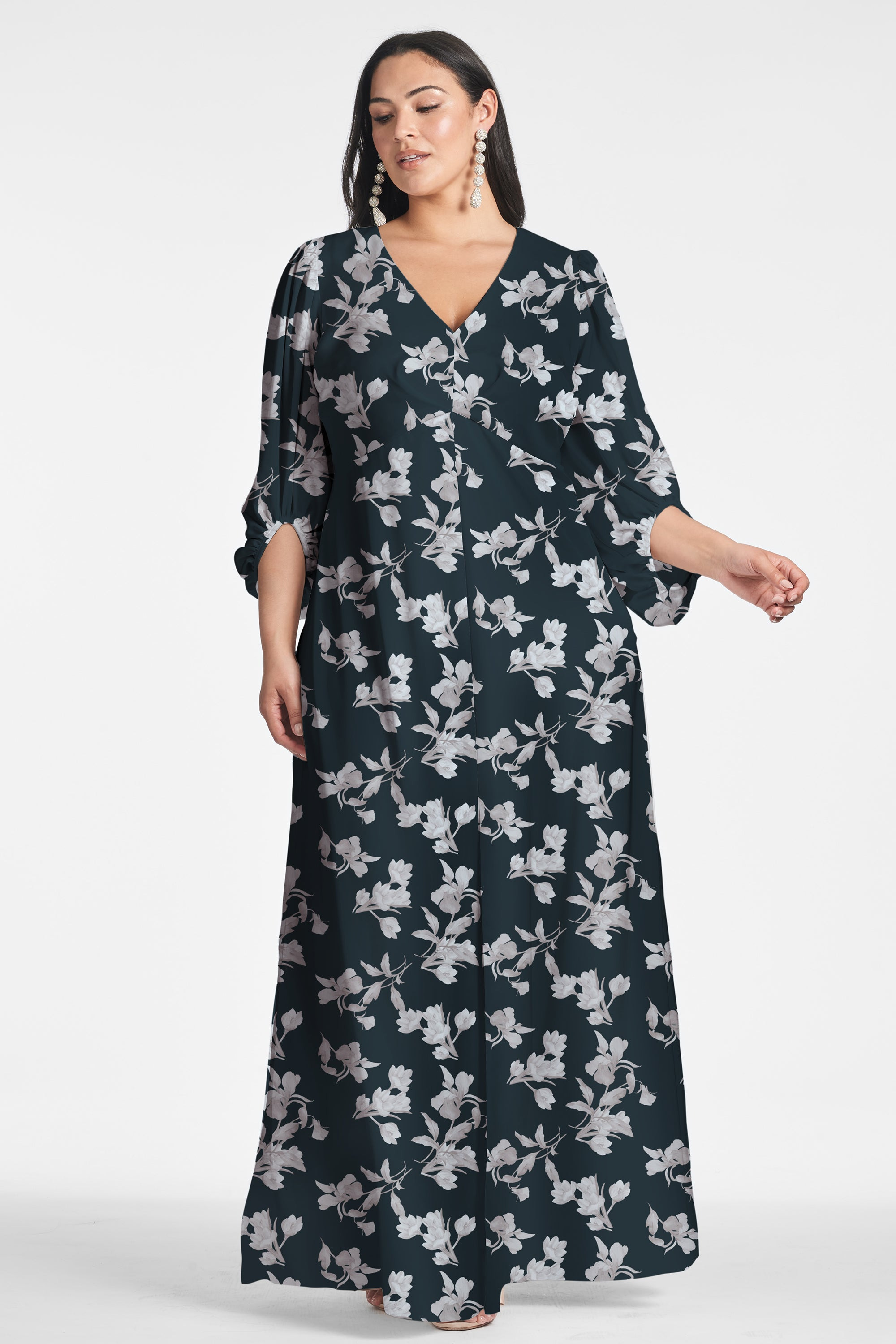 Jenny Gown - Navy Venetia Petal - 5