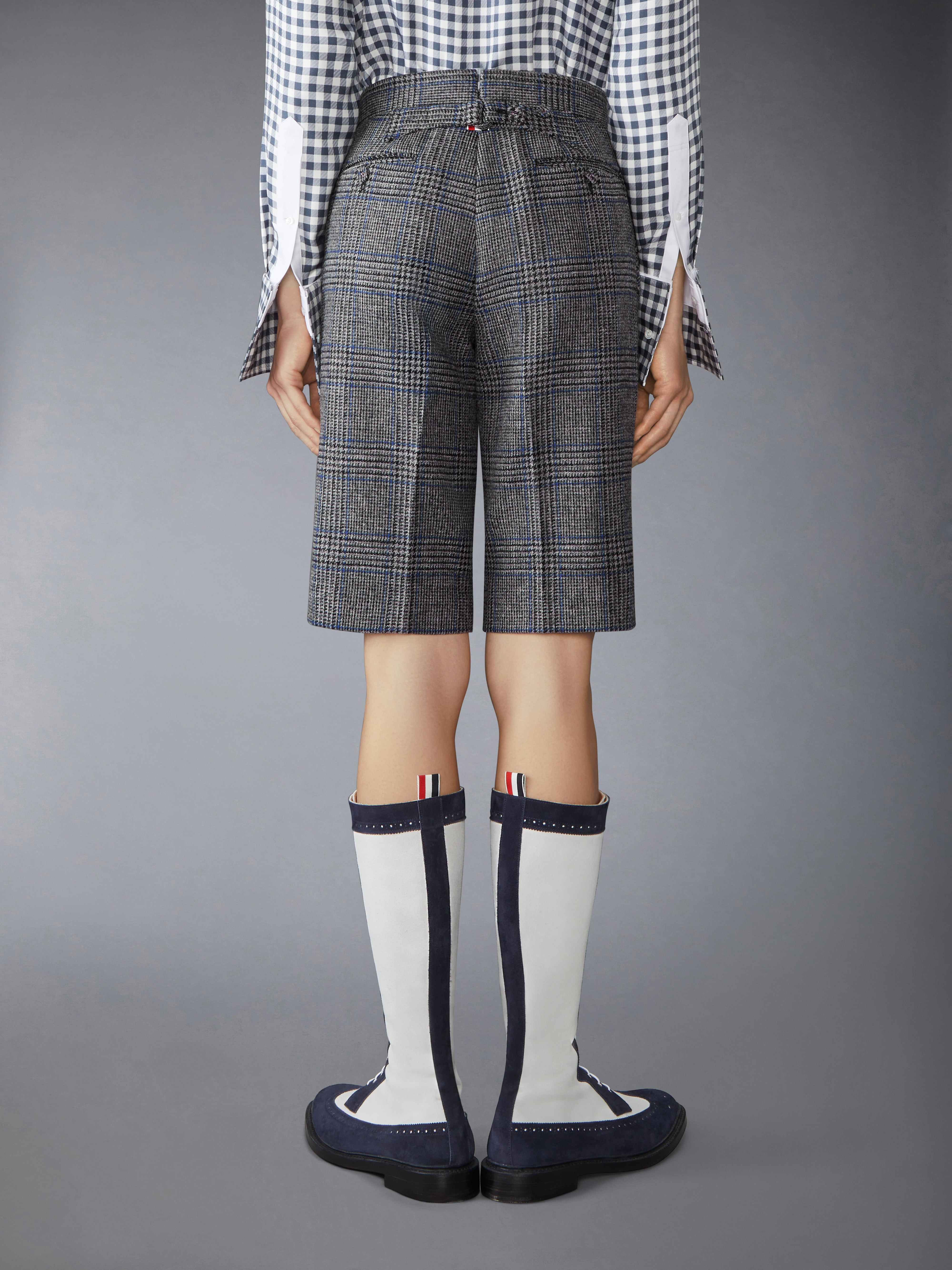 PRINCE OF WALES HUNTING TWEED BACKSTRAP SHORT - 3