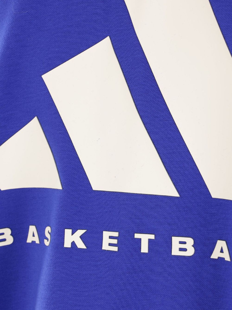adidas basketball-logo printed sweatshirt outlook