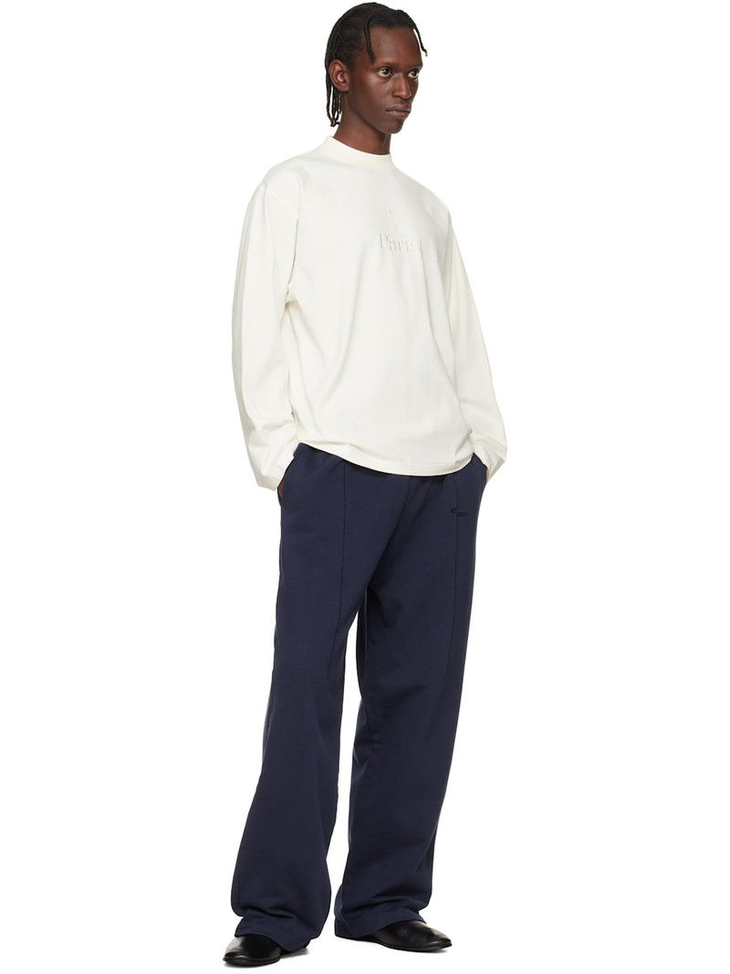 VETEMENTS Off-White 'Paris' Embroidered Longsleeve T-shirt outlook